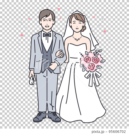 wedding simple vector illustration material 95606702