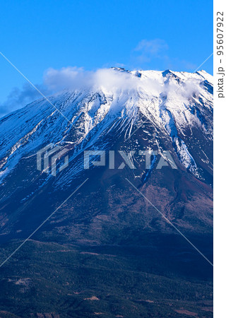 雪化粧した富士山・晩秋の風景 雪化粧した富士山・晩秋の風景 95607922