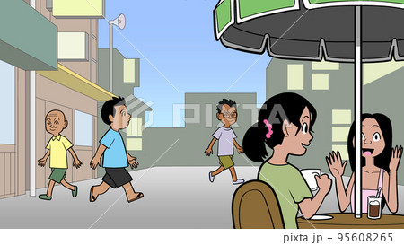 東南アジアの街角 95608265