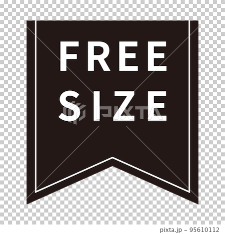 Free size icon mark Free size icon mark 95610112