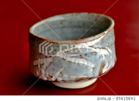 鼠志野の抹茶茶碗 鼠志野の抹茶茶碗 95610641