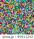abstract background colorful square mosaic pattern vector illustration 95611242