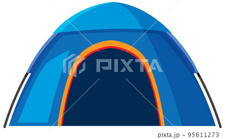 Isolated camping tent on white background 95611273