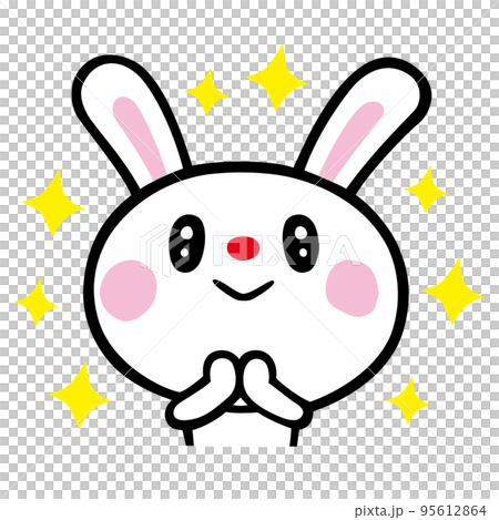Glittering impression rabbit 95612864