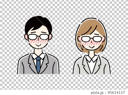 害羞的快樂商務人士 95614137