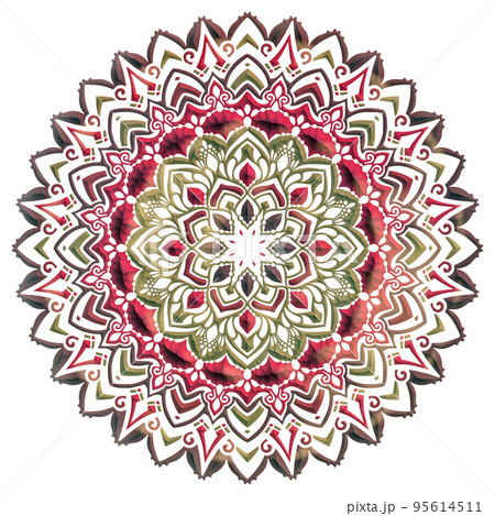 マンダラアート(ファンシー、立体的、幾何学模様) 95614511