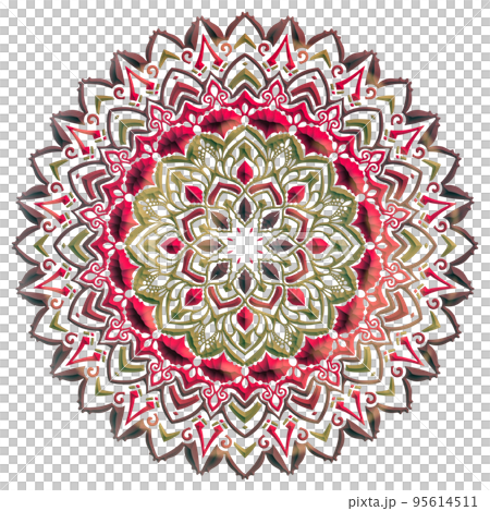 曼陀羅藝術（花式、三維、幾何圖案） 95614511