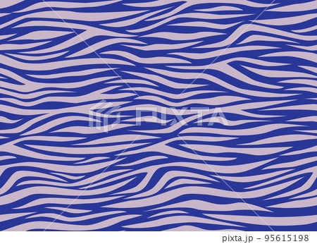 Zebra seamless pattern on blue background....のイラスト素材 [95615198] - PIXTA