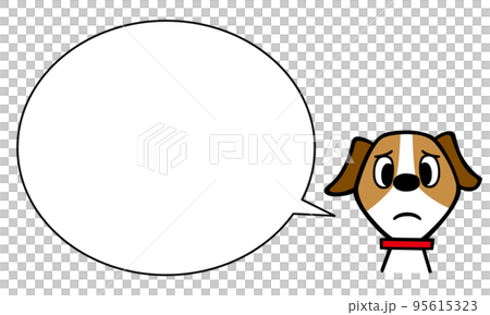 傑克羅素梗犬困擾的臉氣球 傑克羅素梗犬困擾的臉氣球 95615323