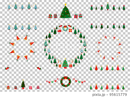 2022クリスマスイメージ素材集（文字なし） 95615779