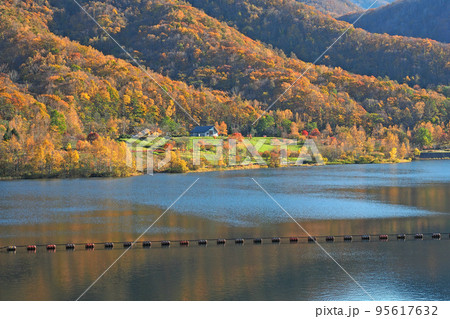 小樽 朝里ダム オタルナイ湖の秋 小樽 朝里ダム オタルナイ湖の秋 95617632