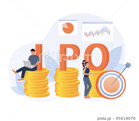 IPO, initial public offering, investment...のイラスト素材 [95619070] - PIXTA