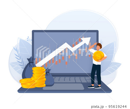 IPO, initial public offering, investment opportunity or make profit from new stock concept. Return on investment, financial solutions, passive income. 95619244
