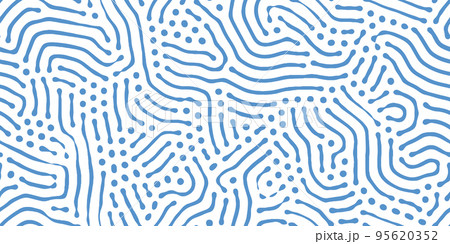 Abstract organic seamless pattern in black and white 95620352
