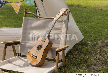 camping mood aesthetics_camping gear and ukulele camping mood aesthetics_camping gear and ukulele 95621986