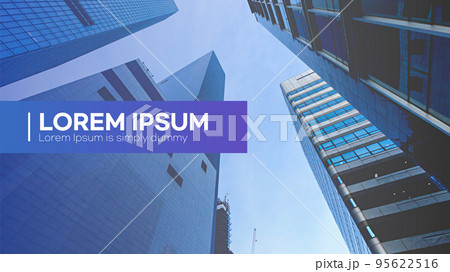 presentation, report template design_business, corporate buildings 95622516