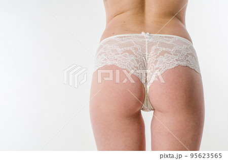 The beautiful girl in beautiful female linen 95623565