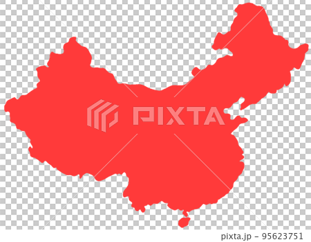 中國剪影圖 95623751