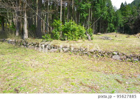 中世の難攻不落の山城　矢筈城　山麓の居館跡2　岡山県津山市 95627885