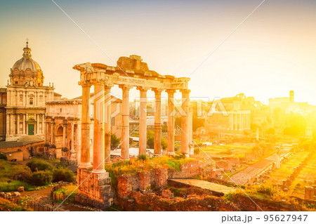 Forum - Roman ruins in Rome, Italy Forum - Roman ruins in Rome, Italy 95627947