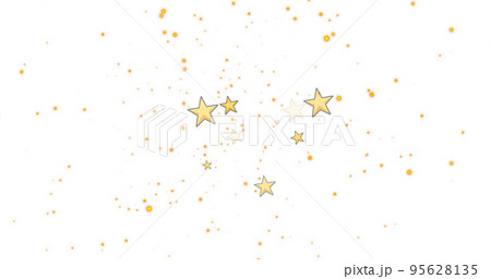 Image of stars falling over white background Image of stars falling over white background 95628135