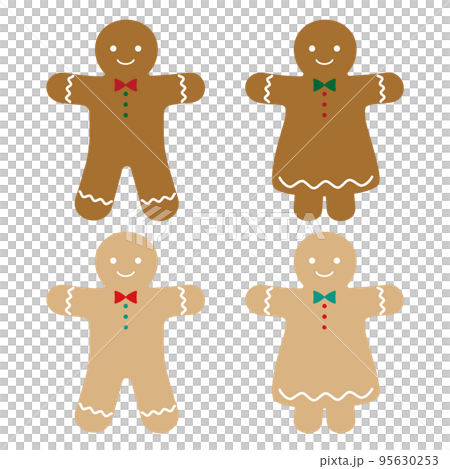 gingerbread set - Stock Illustration [95630253] - PIXTA