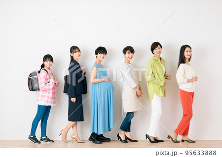 女性のライフステージ 女性のライフステージ 95633888