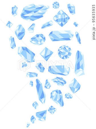 Background with crystals or crystalline minerals. Jewelry or semiprecious gem stones. 95635935