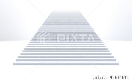 White background, steps of stairs leading up to heaven White background, steps of stairs leading up to heaven 95636612