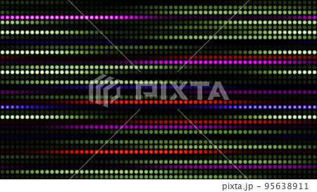 3D rendering amazing bright neon background of round lights 95638911