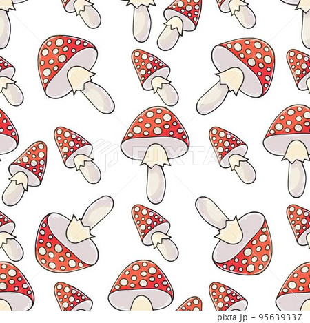 Autumn mood. Illustration in hand draw style. Seamless pattern 95639337