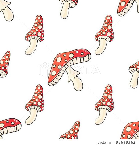Autumn mood. Illustration in hand draw style. Seamless pattern 95639362