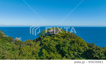 千羽海崖ロープウェイ跡【千羽展望台】 ドローン空撮 千羽海崖ロープウェイ跡【千羽展望台】 ドローン空撮 95639861