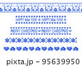 A set of borders on the New Year theme. 95639950