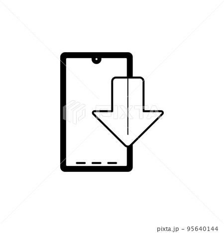icon download via smartphone, download as necessary.  95640144