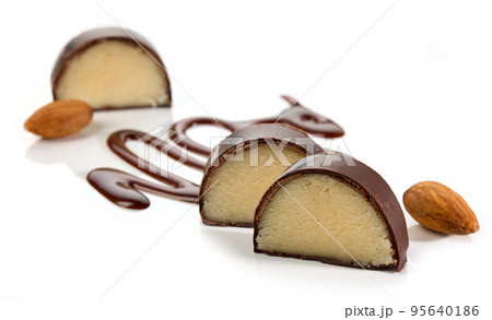 pieces of marzipan pieces of marzipan 95640186