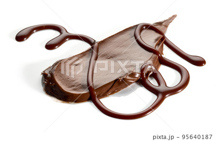 chocolate cream and sauce chocolate cream and sauce 95640187