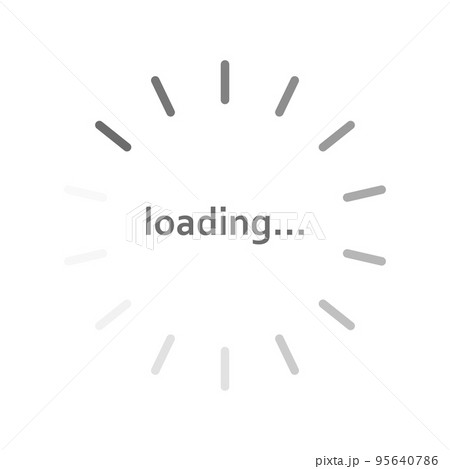 Circle scale download status, download progress on white background - Vector Circle scale download status, download progress on white background - Vector 95640786