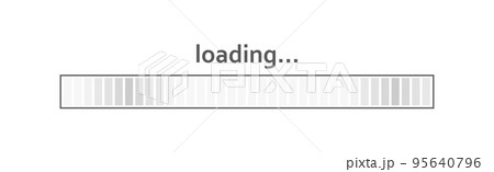 Download status scale, download progress on white background - Vector Download status scale, download progress on white background - Vector 95640796