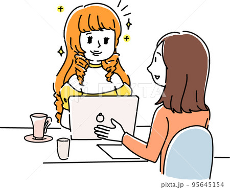 会社で働く会社員。お客様と打ち合わせをする社畜譲 95645154