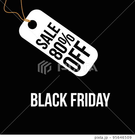 sale on a black friday, vector illustration 95646509