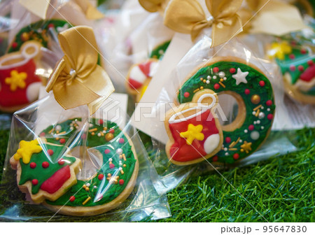 Christmas tree, sock bakery wrap in plastic bag Christmas tree, sock bakery wrap in plastic bag 95647830