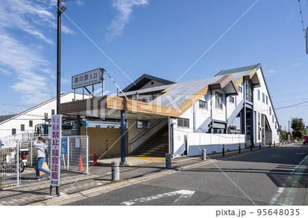 神奈川県高座郡の都市風景　寒川駅 95648035