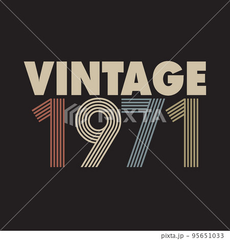 1971 vector vintage retro tshirt design 1971 vector vintage retro tshirt design 95651033