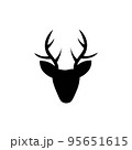 Deer icon logo template illustration vector 95651615