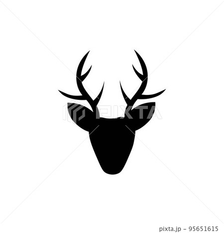 Deer icon logo template illustration vector Deer icon logo template illustration vector 95651615