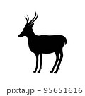 Deer icon logo template illustration vector 95651616