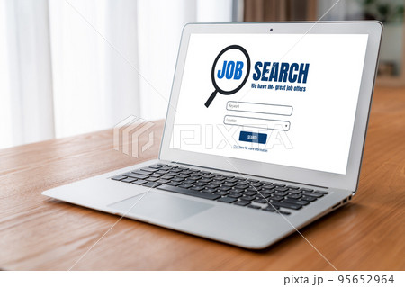 Online job search on modish website for worker to search for job opportunities Online job search on modish website for worker to search for job opportunities 95652964