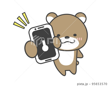 スマホ　高温　くま 95653570
