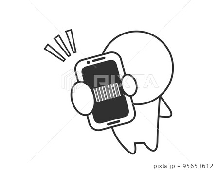 スマホ バーコード 人間 スマホ バーコード 人間 95653612